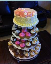 happycakes_cakewith cupcakes