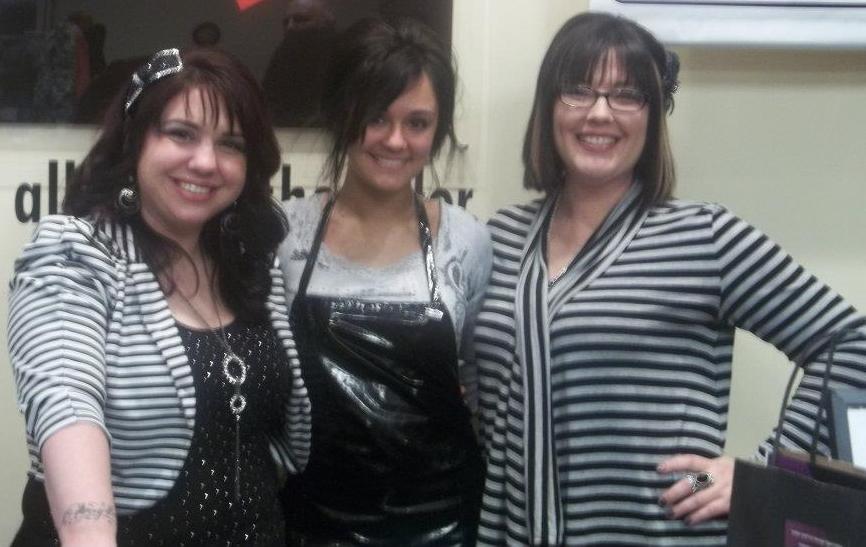Edge Hair Design staff members at Girls' Night Out