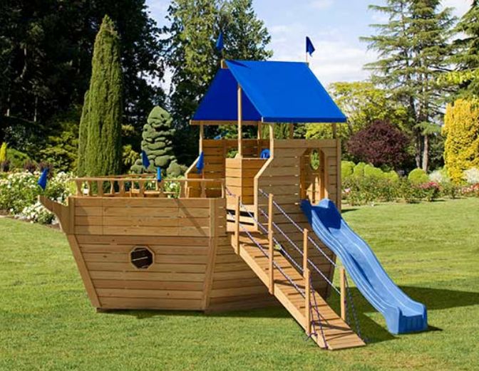 Play Mor Outdoor Swing Set Swiss Country Lawn & Crafts in Sugarcreek